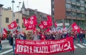  Från mobilisering i Milano, Italien.